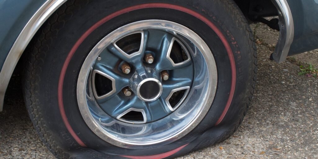 what causes tyre puncture